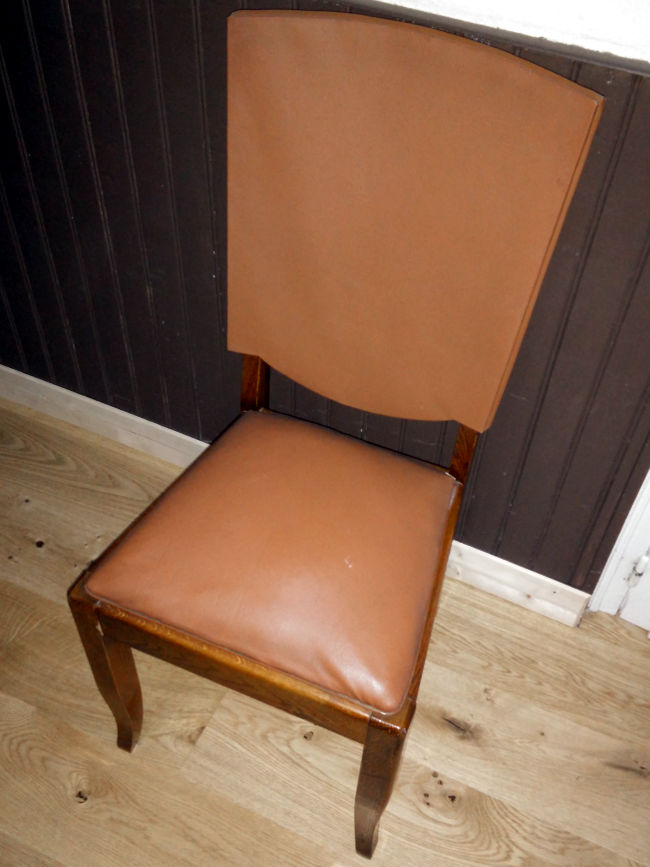 chaise vintage moche
