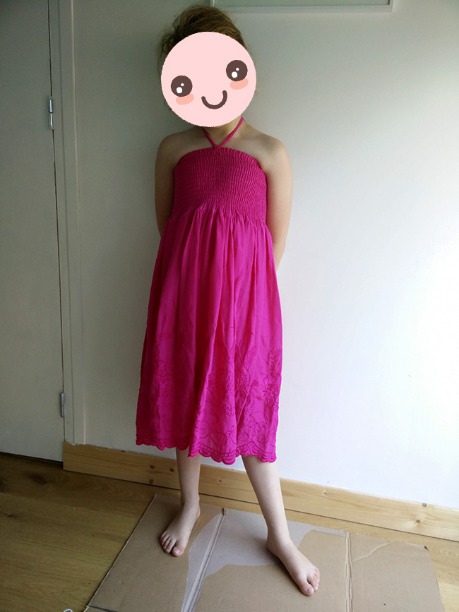 robe rose fille