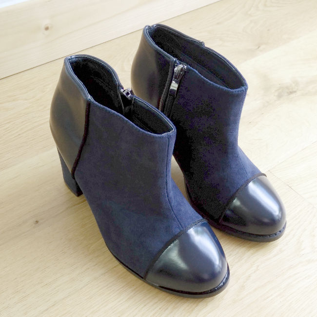 boots bleues Stéphanie Zwicky