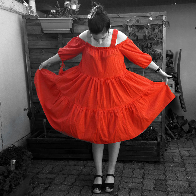 robe h&m rouge