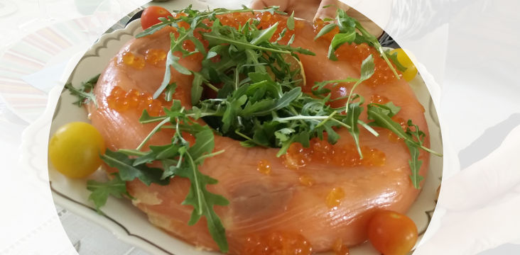 recette couronne de saumon