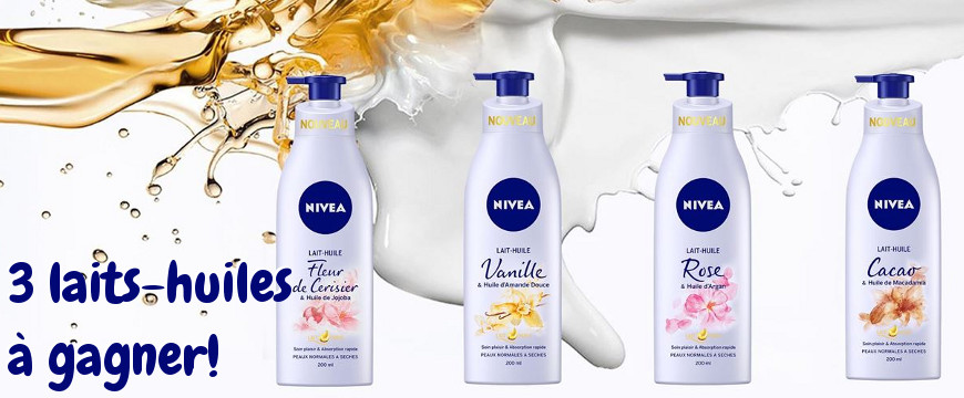 Mon avis sur les laits-huiles pour le corps de Nivea (+Concours)