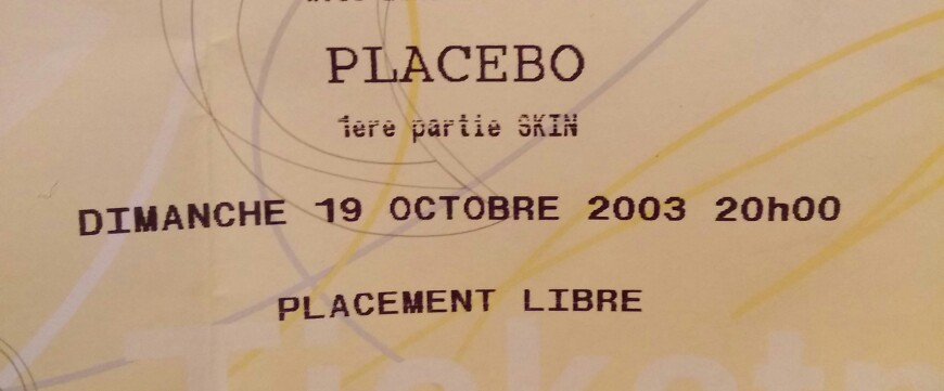 Placebo octobre 2003