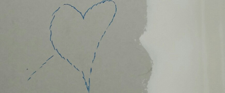 Coeur sur un mur