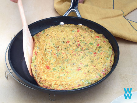omelette aux poivrons