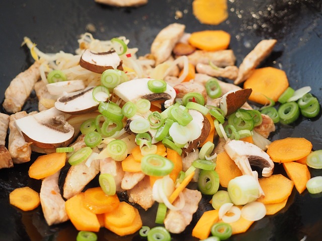 wok de poulet aux légumes