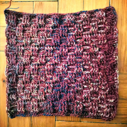 carré crochet basket stitch